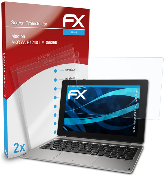 atFoliX FX-Clear Schutzfolie für Medion AKOYA E1240T (MD99860)