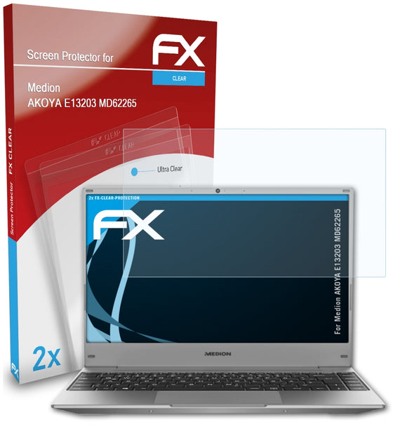 atFoliX FX-Clear Schutzfolie für Medion AKOYA E13203 (MD62265)
