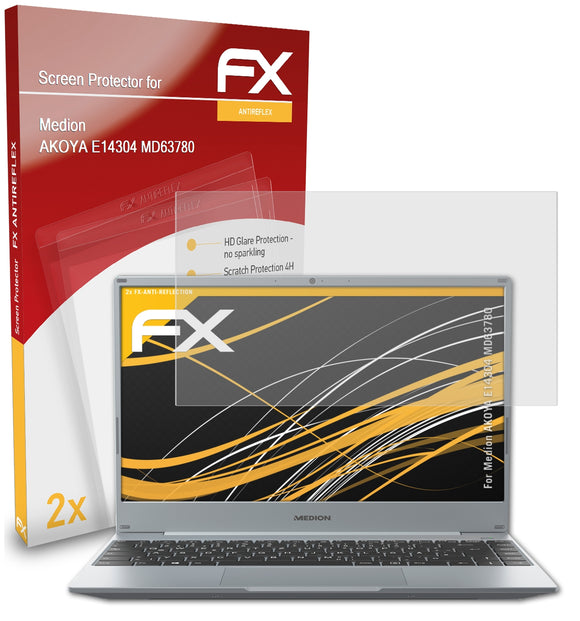 atFoliX FX-Antireflex Displayschutzfolie für Medion AKOYA E14304 (MD63780)