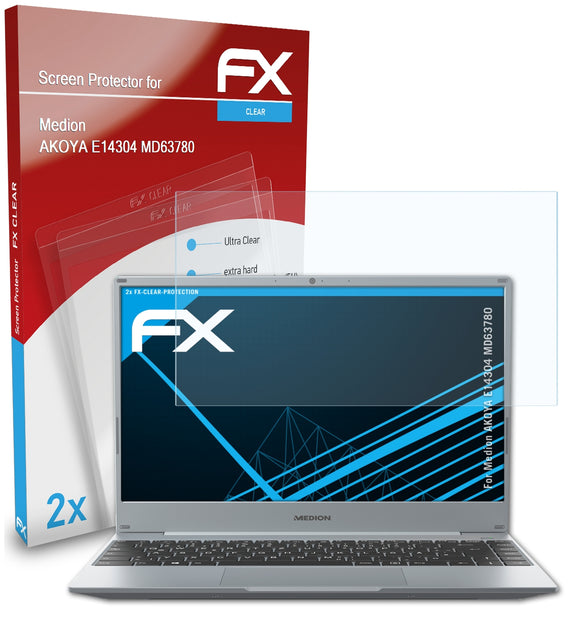 atFoliX FX-Clear Schutzfolie für Medion AKOYA E14304 (MD63780)
