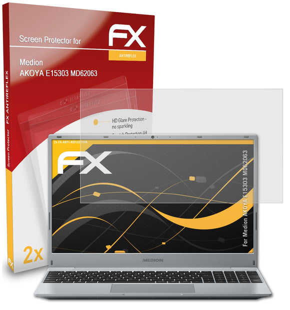 atFoliX FX-Antireflex Displayschutzfolie für Medion AKOYA E15303 (MD62063)