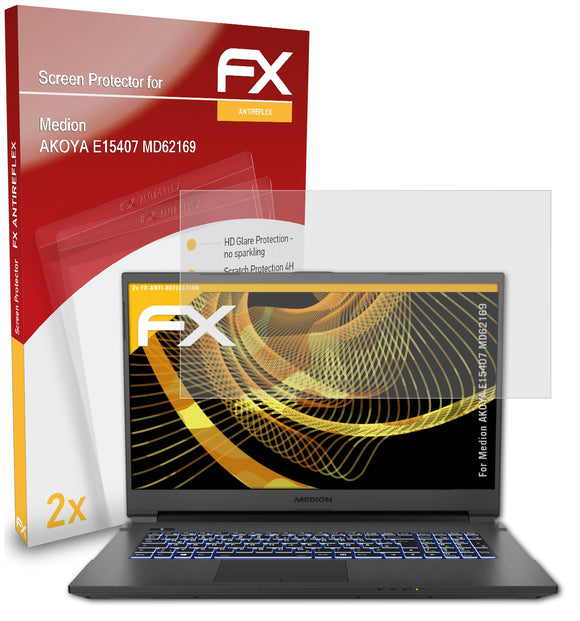 atFoliX FX-Antireflex Displayschutzfolie für Medion AKOYA E15407 (MD62169)