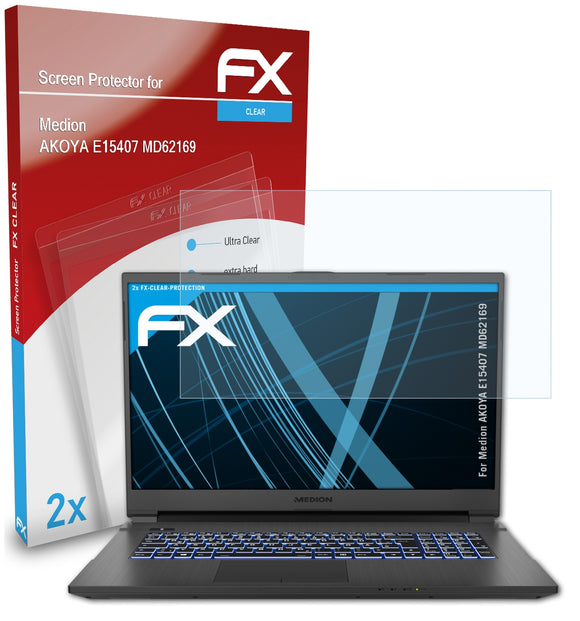 atFoliX FX-Clear Schutzfolie für Medion AKOYA E15407 (MD62169)