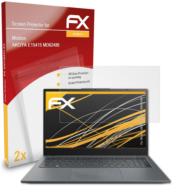 atFoliX FX-Antireflex Displayschutzfolie für Medion AKOYA E15415 (MD62486)