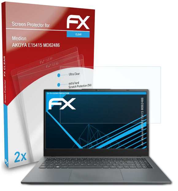 atFoliX FX-Clear Schutzfolie für Medion AKOYA E15415 (MD62486)