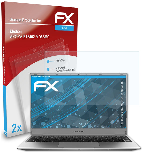 atFoliX FX-Clear Schutzfolie für Medion AKOYA E16402 (MD63890)