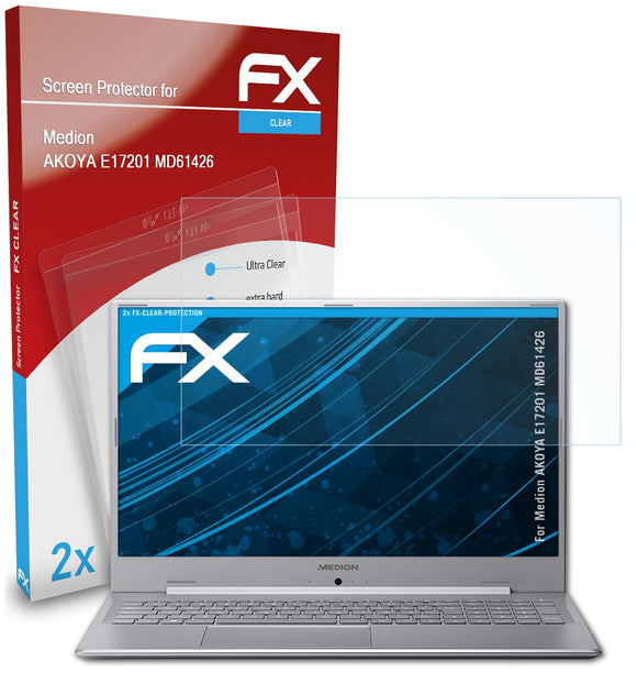 atFoliX FX-Clear Schutzfolie für Medion AKOYA E17201 (MD61426)