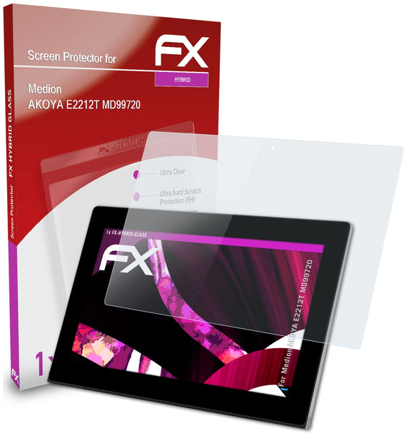 atFoliX FX-Hybrid-Glass Panzerglasfolie für Medion AKOYA E2212T (MD99720)