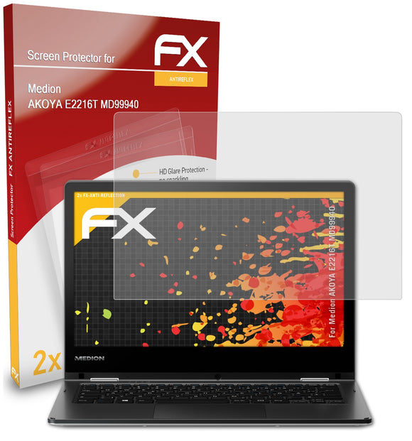 atFoliX FX-Antireflex Displayschutzfolie für Medion AKOYA E2216T (MD99940)