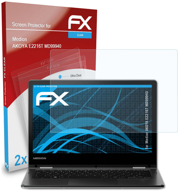 atFoliX FX-Clear Schutzfolie für Medion AKOYA E2216T (MD99940)