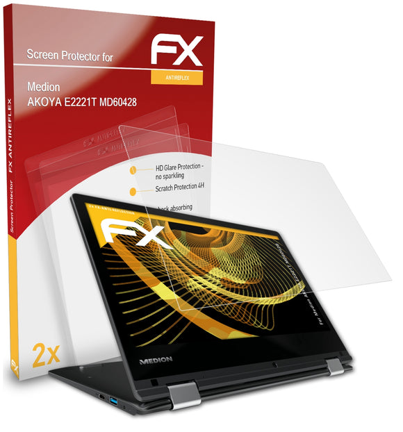 atFoliX FX-Antireflex Displayschutzfolie für Medion AKOYA E2221T (MD60428)