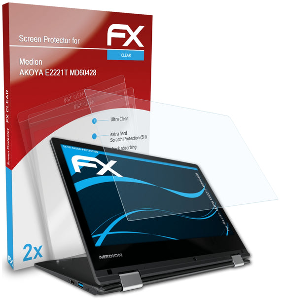 atFoliX FX-Clear Schutzfolie für Medion AKOYA E2221T (MD60428)
