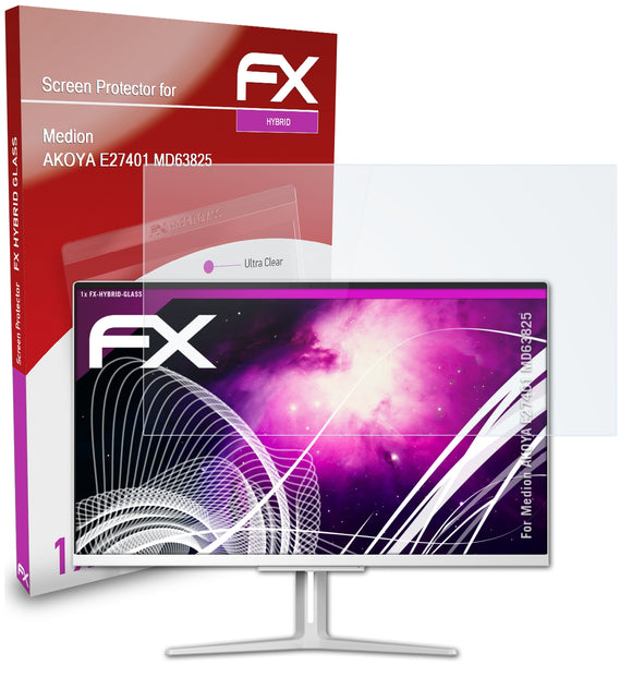 atFoliX FX-Hybrid-Glass Panzerglasfolie für Medion AKOYA E27401 (MD63825)