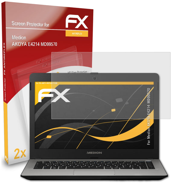 atFoliX FX-Antireflex Displayschutzfolie für Medion AKOYA E4214 (MD99570)