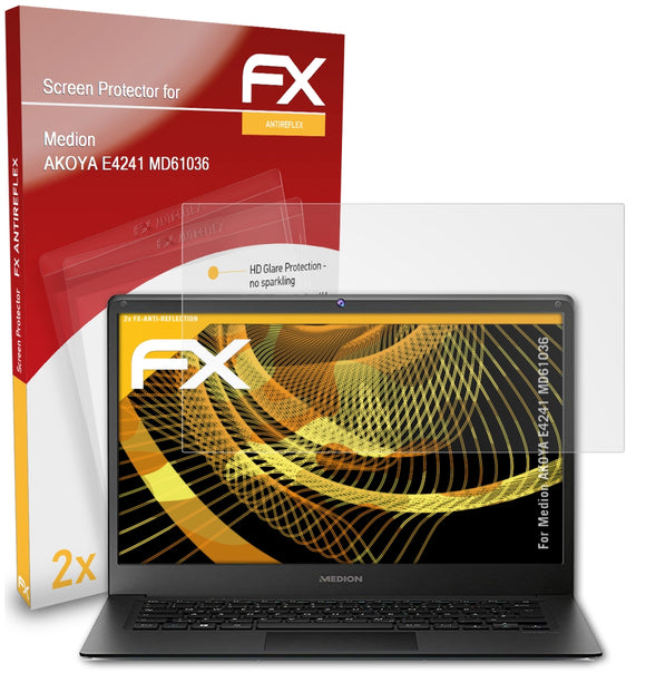atFoliX FX-Antireflex Displayschutzfolie für Medion AKOYA E4241 (MD61036)