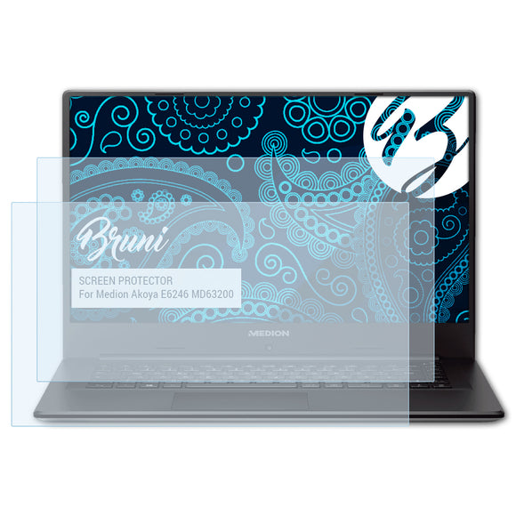 Bruni Basics-Clear Displayschutzfolie für Medion Akoya E6246 (MD63200)