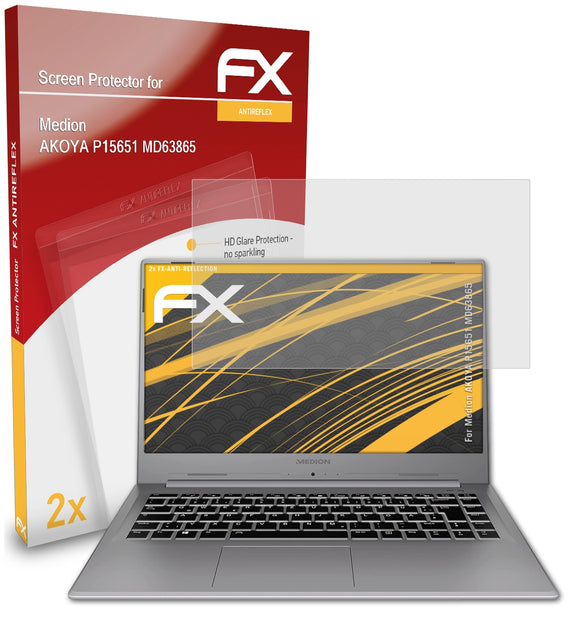 atFoliX FX-Antireflex Displayschutzfolie für Medion AKOYA P15651 (MD63865)