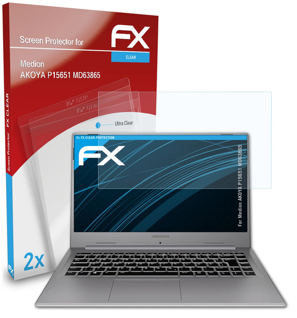 atFoliX FX-Clear Schutzfolie für Medion AKOYA P15651 (MD63865)