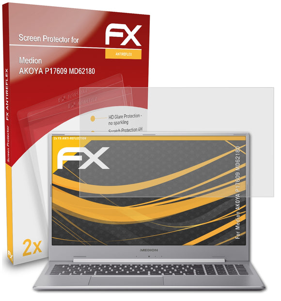 atFoliX FX-Antireflex Displayschutzfolie für Medion AKOYA P17609 (MD62180)