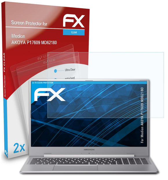 atFoliX FX-Clear Schutzfolie für Medion AKOYA P17609 (MD62180)