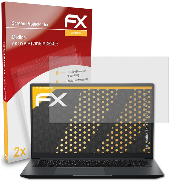 atFoliX FX-Antireflex Displayschutzfolie für Medion AKOYA P17615 (MD62495)