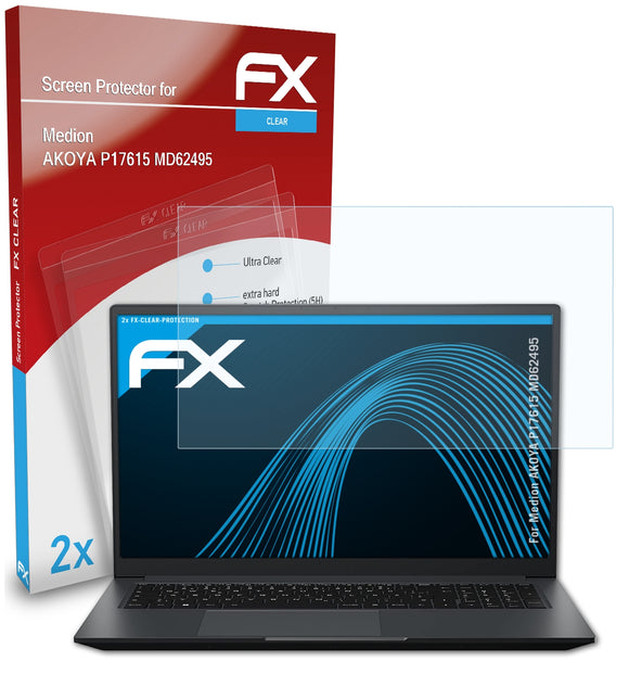 atFoliX FX-Clear Schutzfolie für Medion AKOYA P17615 (MD62495)