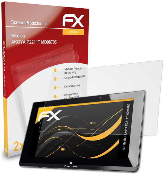 atFoliX FX-Antireflex Displayschutzfolie für Medion AKOYA P2211T (MD98705)