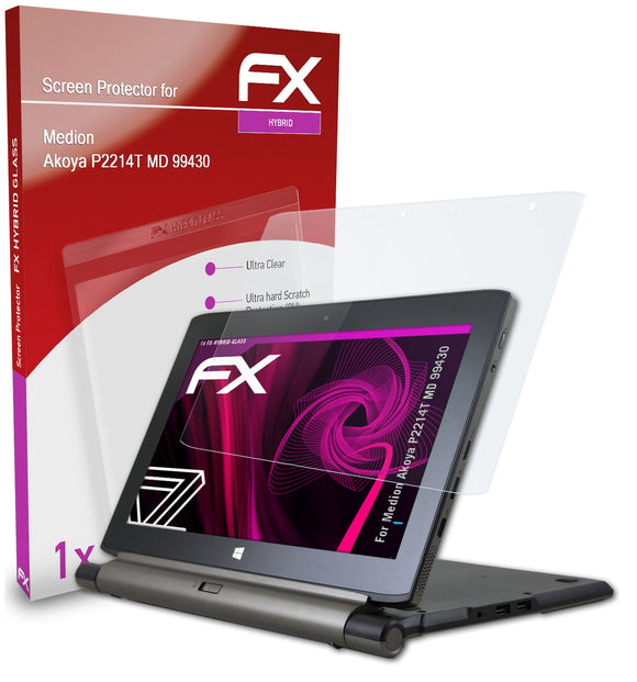 atFoliX FX-Hybrid-Glass Panzerglasfolie für Medion Akoya P2214T (MD 99430)