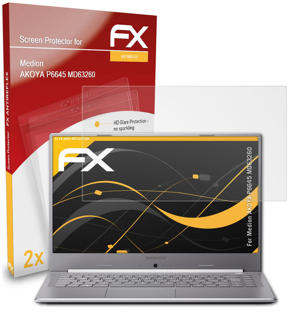 atFoliX FX-Antireflex Displayschutzfolie für Medion AKOYA P6645 (MD63260)