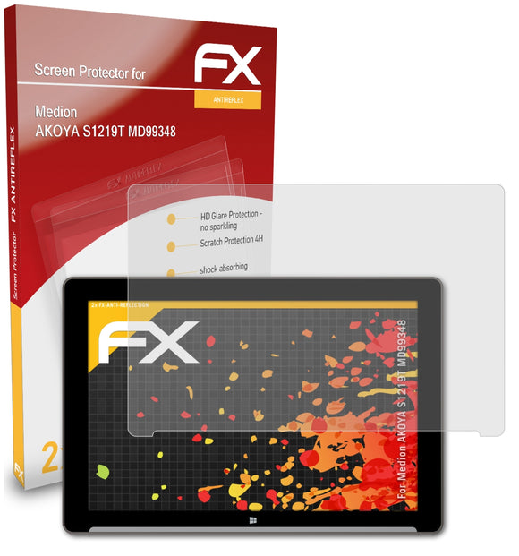 atFoliX FX-Antireflex Displayschutzfolie für Medion AKOYA S1219T (MD99348)