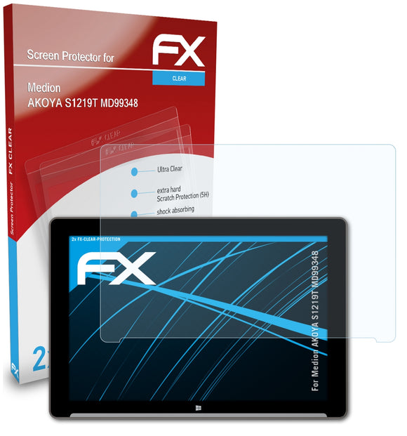 atFoliX FX-Clear Schutzfolie für Medion AKOYA S1219T (MD99348)
