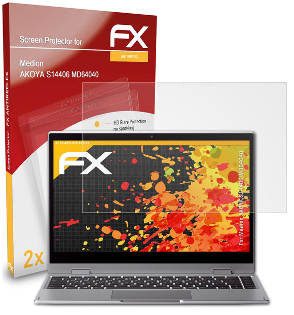 atFoliX FX-Antireflex Displayschutzfolie für Medion AKOYA S14406 (MD64040)