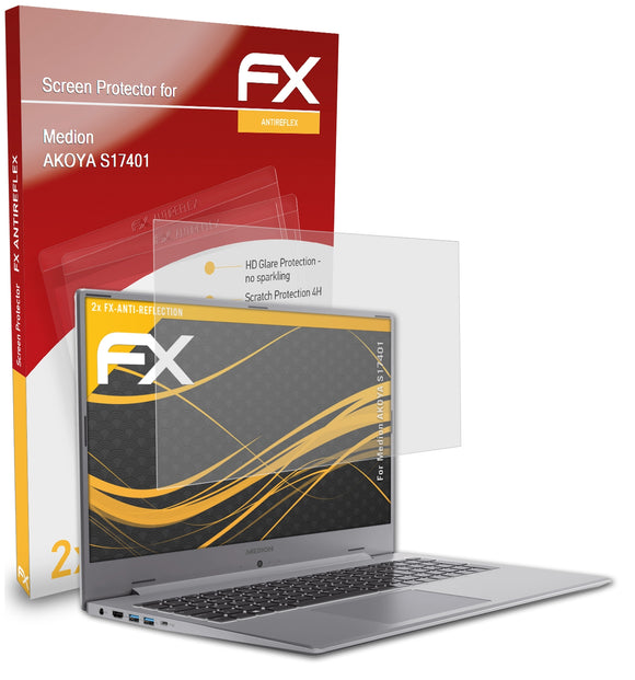 atFoliX FX-Antireflex Displayschutzfolie für Medion AKOYA S17401