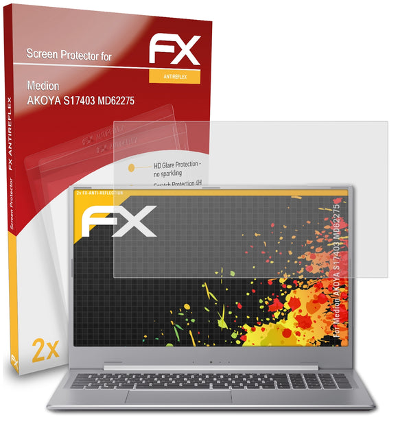 atFoliX FX-Antireflex Displayschutzfolie für Medion AKOYA S17403 (MD62275)
