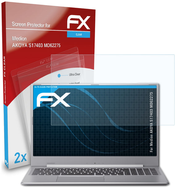 atFoliX FX-Clear Schutzfolie für Medion AKOYA S17403 (MD62275)