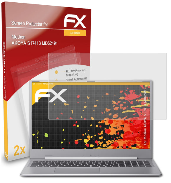 atFoliX FX-Antireflex Displayschutzfolie für Medion AKOYA S17413 (MD62491)