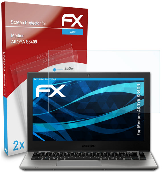 atFoliX FX-Clear Schutzfolie für Medion AKOYA S3409