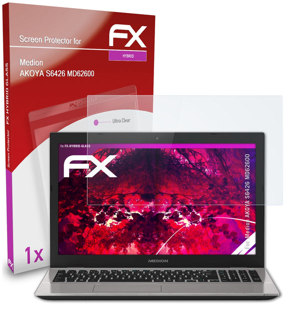 atFoliX FX-Hybrid-Glass Panzerglasfolie für Medion AKOYA S6426 (MD62600)