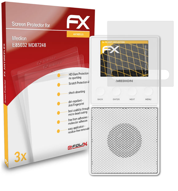 atFoliX FX-Antireflex Displayschutzfolie für Medion E85032 (MD87248)