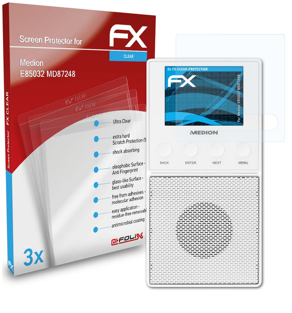 atFoliX FX-Clear Schutzfolie für Medion E85032 (MD87248)