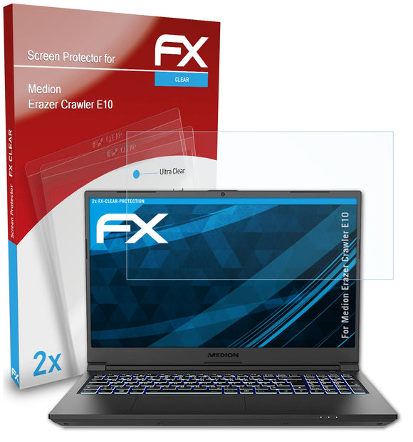 atFoliX FX-Clear Schutzfolie für Medion Erazer Crawler E10