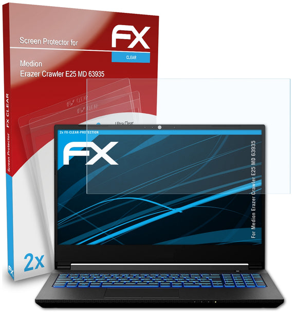 atFoliX FX-Clear Schutzfolie für Medion Erazer Crawler E25 (MD 63935)