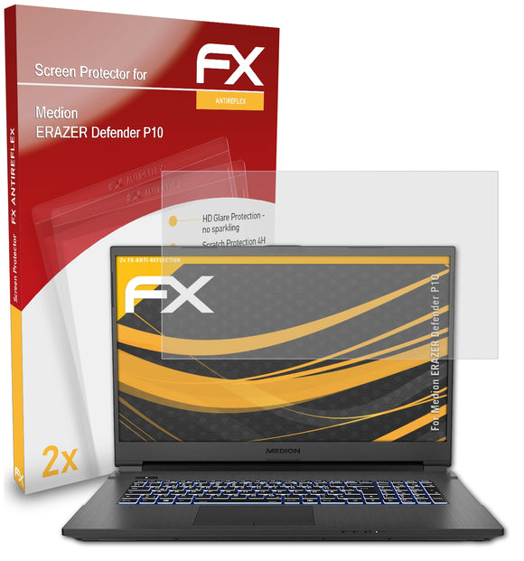 atFoliX FX-Antireflex Displayschutzfolie für Medion ERAZER Defender P10