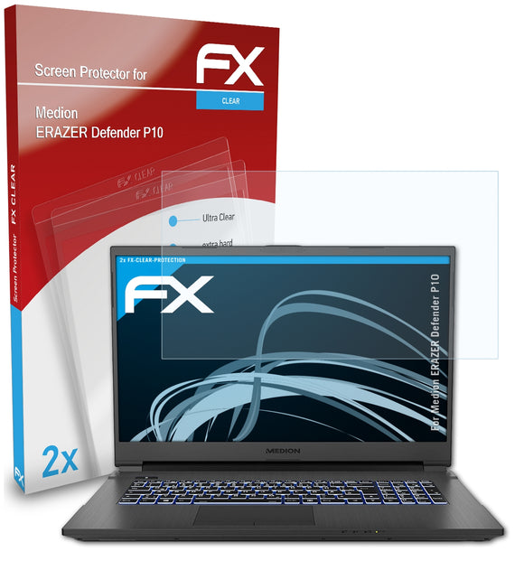 atFoliX FX-Clear Schutzfolie für Medion ERAZER Defender P10