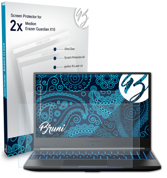 Bruni Basics-Clear Displayschutzfolie für Medion Erazer Guardian X10