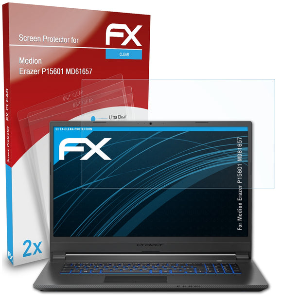 atFoliX FX-Clear Schutzfolie für Medion Erazer P15601 (MD61657)