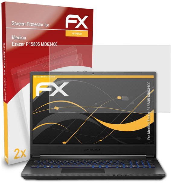 atFoliX FX-Antireflex Displayschutzfolie für Medion Erazer P15805 (MD63400)