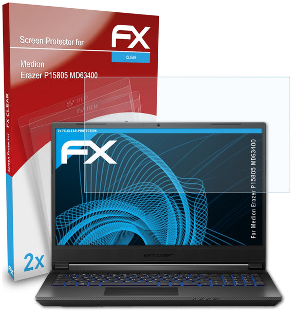 atFoliX FX-Clear Schutzfolie für Medion Erazer P15805 (MD63400)