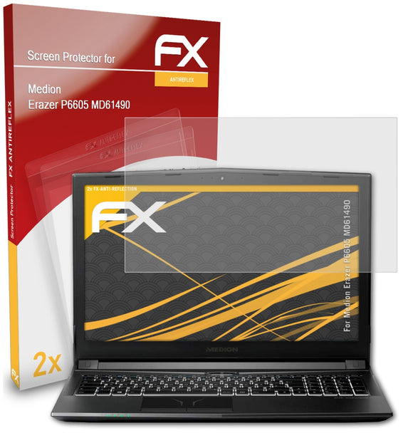 atFoliX FX-Antireflex Displayschutzfolie für Medion Erazer P6605 (MD61490)
