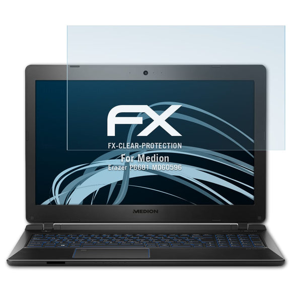 atFoliX FX-Clear Schutzfolie für Medion Erazer P6681 (MD60596)